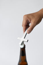 Load image into Gallery viewer, Cross Bottle Opener Aluminum

